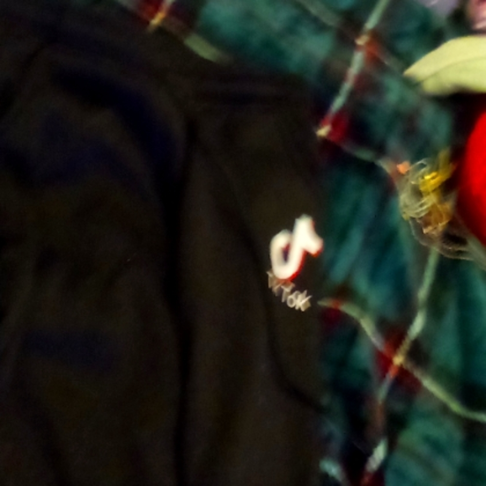 A pair of TikTok sweatpants